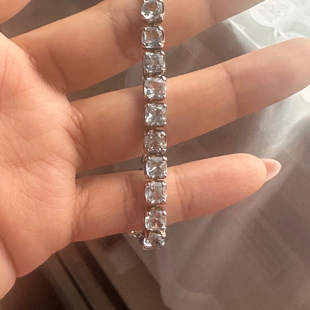 Sterling Silver 925 CZ Tennis Bracelet | SJM Marked